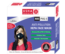 Anti-Pollution HEPA Face Mask (Activo)