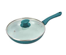 Ceramic Fry Pan (With Glass Lid)