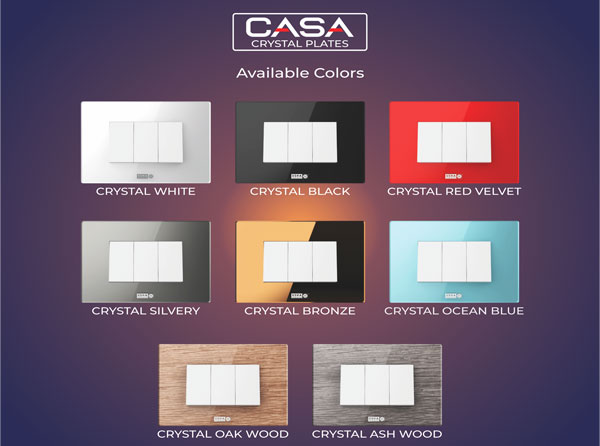 Casa Crystal Plates Coloured