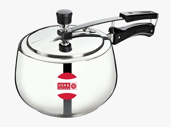 USHA SHRIRAM EUROLEX GOLD STAINLESS STEEL TRI PLY PRESSURE HANDI (3 LTR.)